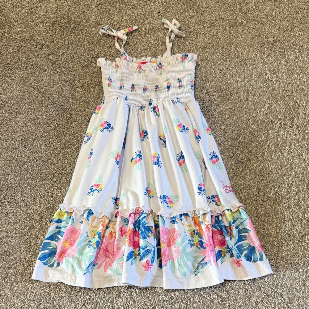 Tommy Bahama White Floral Kids Dress